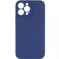 Чохол Silicone Case Lakshmi Square Full Camera для Apple iPhone 12 Pro Max (6.7") Синій / Deep navy