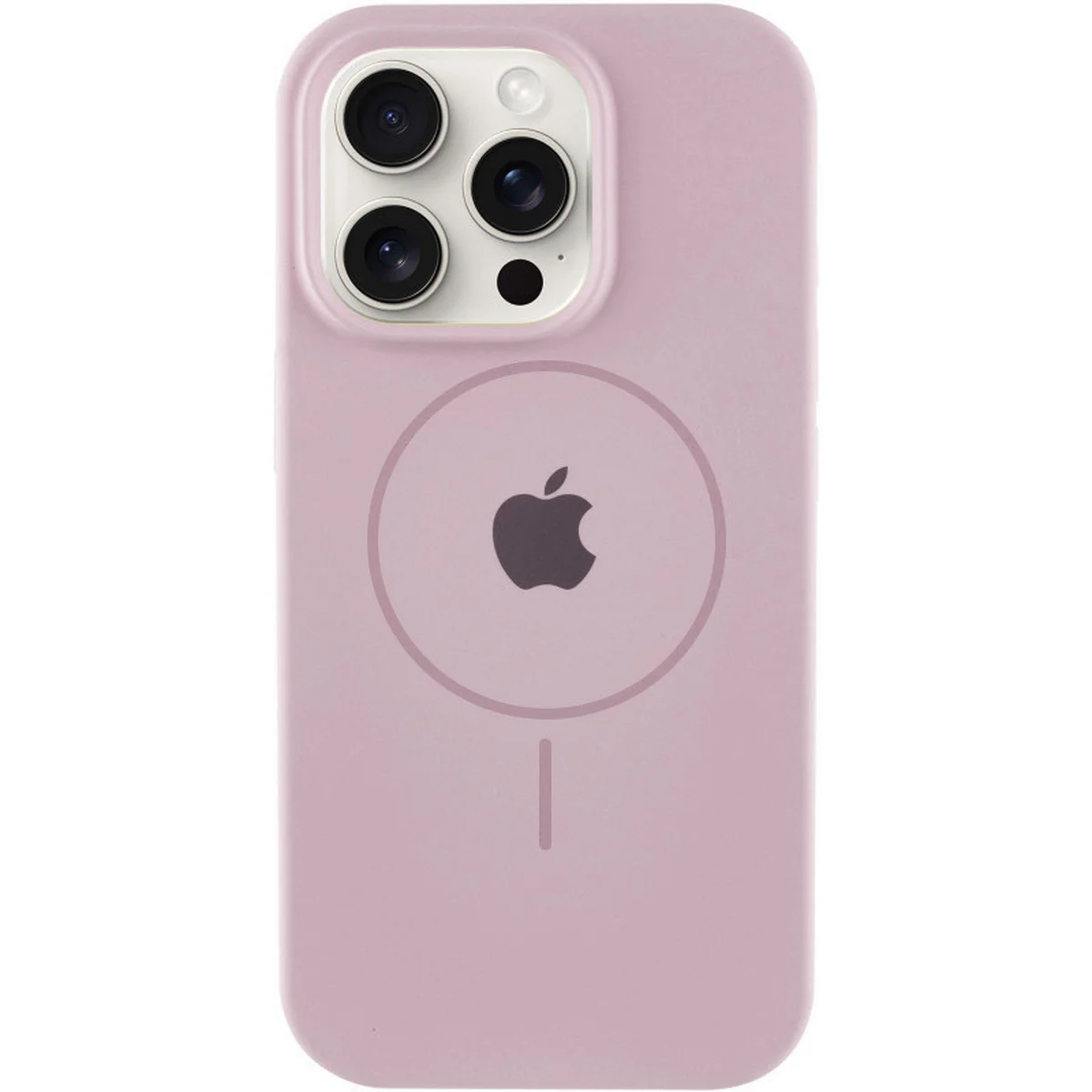 Чохол Silicone Case Full Protective (AA) with MagSafe для Apple iPhone 12 Pro Max (6.7") Рожевий / Pink Sand