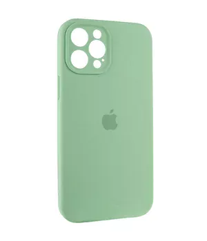 Чехол Silicone Case Full Camera Protective (AA) для Apple iPhone 12 Pro Max (6.7") Зеленый / Pistachio