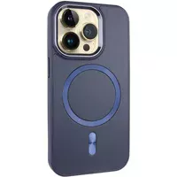 Кожаный чехол SnapCase with MagSafe для Apple iPhone 12 Pro Max (6.7") Dark Blue