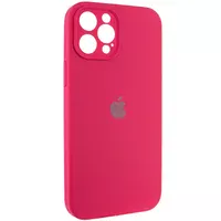 Чехол Silicone Case Full Camera Protective (AA) для Apple iPhone 12 Pro Max (6.7") Красный / Rose Red