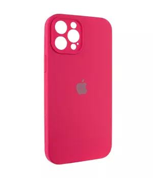 Чохол Silicone Case Full Camera Protective (AA) Apple iPhone 12 Pro Max (6.7") Червоний / Rose Red