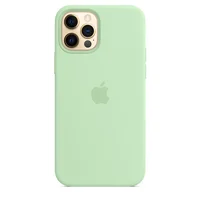 Чехол Silicone Case Full Protective (AA) для Apple iPhone 12 Pro Max (6.7") Зеленый / Pistachio