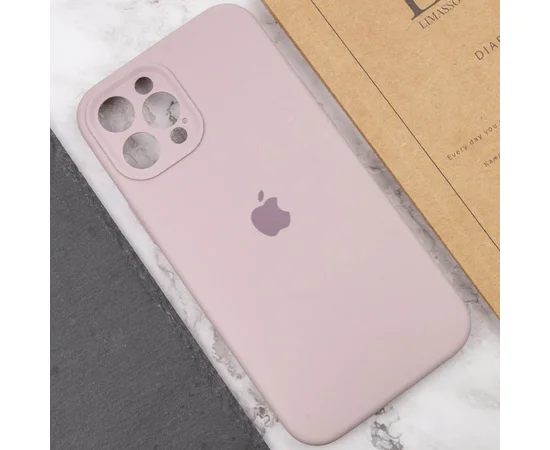 Чехол Silicone Case Full Camera Protective (AA) для Apple iPhone 12 Pro Max (6.7") Серый / Lavender / PVH