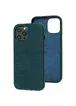 Шкіряний чохол Croco Leather для Apple iPhone 12 Pro Max (6.7 ") Green
