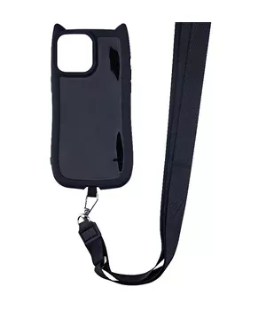 Чохол TPU GETMAN Cat with straps для Apple iPhone 12 Pro Max (6.7") Black