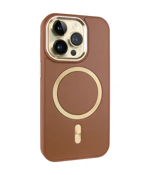Кожаный чехол SnapCase with MagSafe для Apple iPhone 12 Pro Max (6.7") Brown