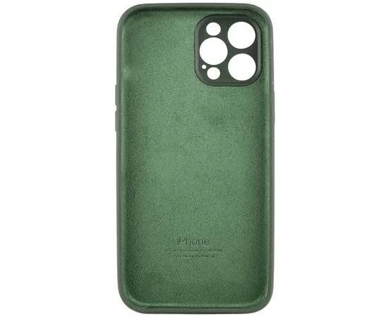Чохол Silicone Case Full Camera Protective (AA) для Apple iPhone 12 Pro Max (6.7") Зелений / Cyprus Green / PVH