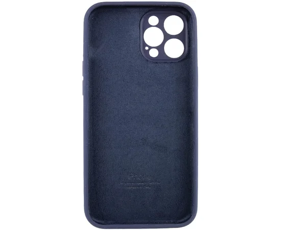 Чохол Silicone Case Full Camera Protective (AA) для Apple iPhone 12 Pro Max (6.7 ") Темно-синій / Midnight blue