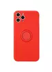 Чехол TPU Candy Ring Full Camera для Apple iPhone 12 Pro Max (6.7") Красный / Red