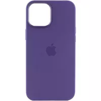 Чохол Silicone case (AAA) full with Magsafe and Animation для Apple iPhone 12 Pro Max (6.7") Фіолетовий / Amethyst