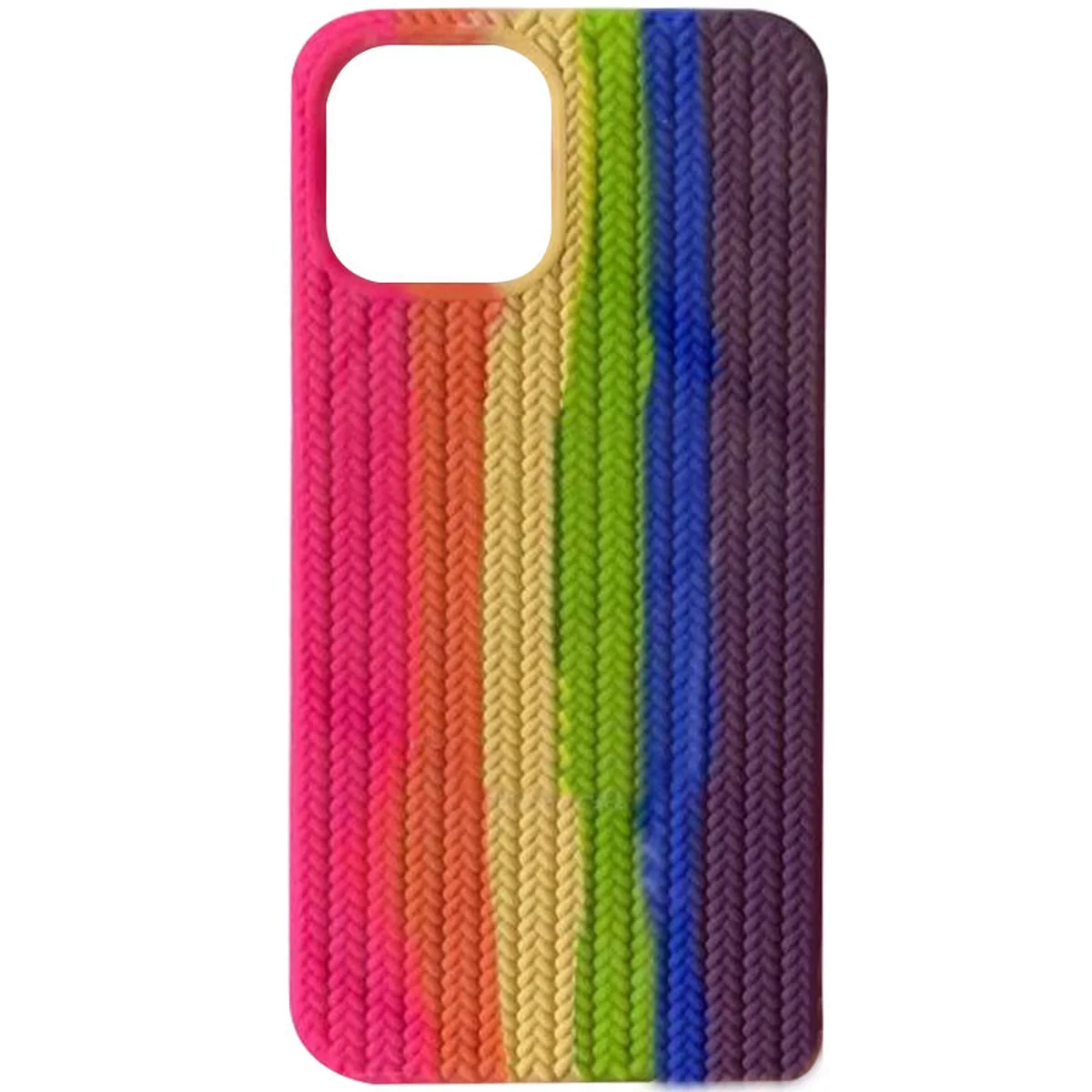Чохол Silicone case Full Braided для Apple iPhone 12 Pro Max (6.7 ") Рожевий / Фіолетовий