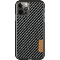 Карбоновая накладка G-Case Dark series для Apple iPhone 12 Pro Max (6.7") Черный