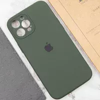 Чехол Silicone Case Full Camera Protective (AA) для Apple iPhone 12 Pro Max (6.7") Зеленый / Cyprus Green / PVH