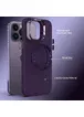 TPU чохол Bonbon Metal Style with MagSafe для Apple iPhone 12 Pro Max (6.7") Фіолетовий / Dark Purple