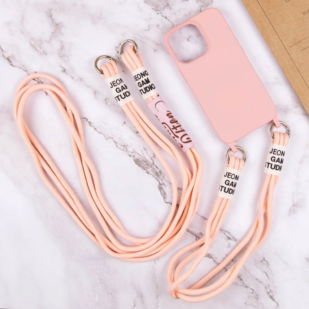 Чохол TPU two straps California для Apple iPhone 12 Pro Max (6.7") Рожевий / Pink Sand