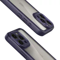 TPU чехол Transparent + Colour 1,5mm для Apple iPhone 12 Pro Max (6.7") Purple