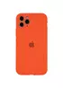 Чехол Silicone Case Full Camera Protective (AA) для Apple iPhone 12 Pro Max (6.7") Оранжевый / Kumquat