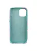 Чохол Silicone case full Aquarelle для Apple iPhone 12 Pro Max (6.7") Бірюзово-бузковий