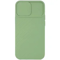 Чехол Camshield Square TPU со шторкой для камеры для Apple iPhone 12 Pro Max (6.7") Фисташковый