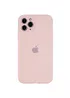 Чехол Silicone Case Full Camera Protective (AA) для Apple iPhone 12 Pro Max (6.7") Розовый / Chalk Pink