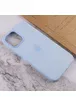 Чохол Silicone case (AAA) full with Magsafe and Animation для Apple iPhone 12 Pro Max (6.7 ") Блакитний / Cloud Blue