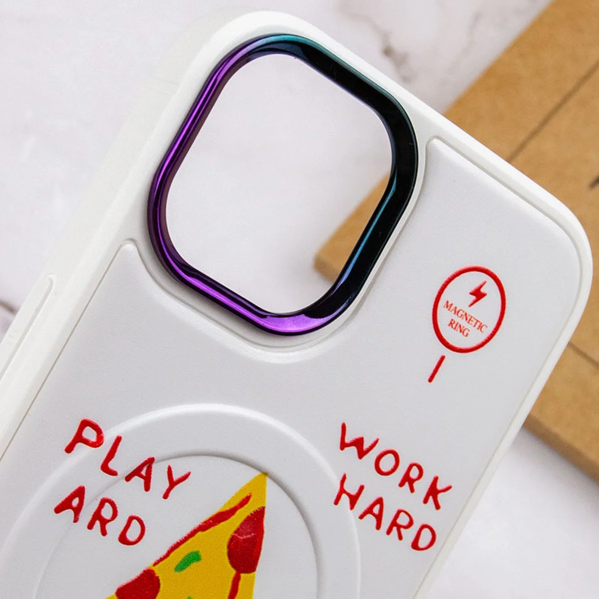 TPU+PC чехол Funny pictures with MagSafe для Apple iPhone 12 Pro Max (6.7") Pizza