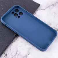 TPU+Glass чехол Matte Candy Full camera для Apple iPhone 12 Pro Max (6.7") Синий