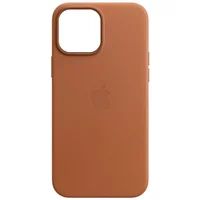 Кожаный чехол Leather Case (AA) with MagSafe для Apple iPhone 12 Pro Max (6.7") Brown