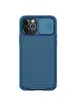 Карбонова накладка Nillkin Camshield (шторка на камеру) для Apple iPhone 12 Pro Max (6.7 ") Синій / Blue