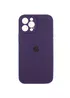 Чехол Silicone Case Full Camera Protective (AA) для Apple iPhone 12 Pro Max (6.7") Фиолетовый / Elderberry