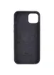 Чохол Silicone case (AAA) full with Magsafe для Apple iPhone 12 Pro Max (6.7 ") Чорний / Black