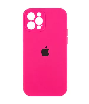 Чохол Silicone Case Full Camera Protective (AA) для Apple iPhone 12 Pro Max (6.7 ") Рожевий / Barbie pink