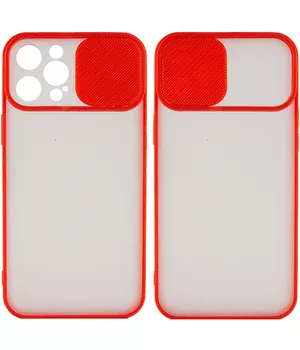 Чохол Camshield mate TPU зі шторкою для камери для Apple iPhone 12 Pro Max (6.7 ") Червоний