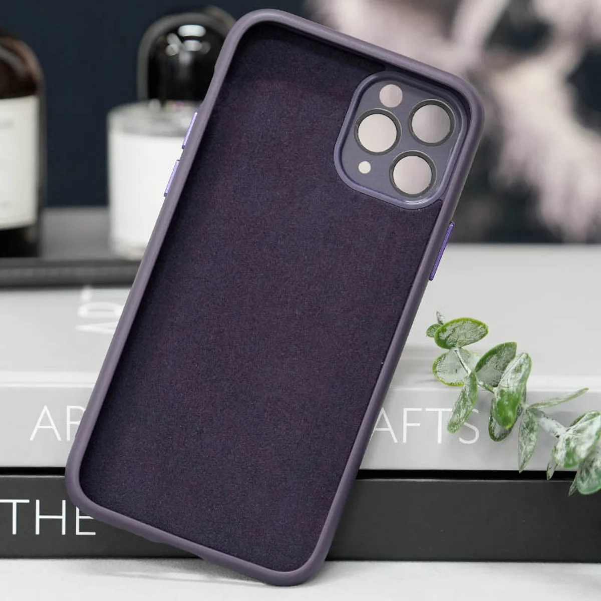 Чехол TPU+Glass Sapphire Midnight with MagSafe для Apple iPhone 12 Pro Max (6.7") Фиолетовый / Deep Purple