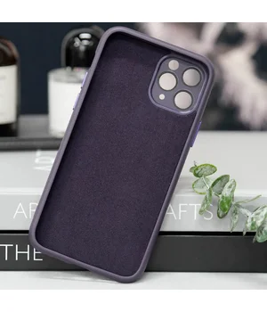 Чохол TPU+Glass Sapphire Midnight with MagSafe для Apple iPhone 12 Pro Max (6.7") Фіолетовий / Deep Purple