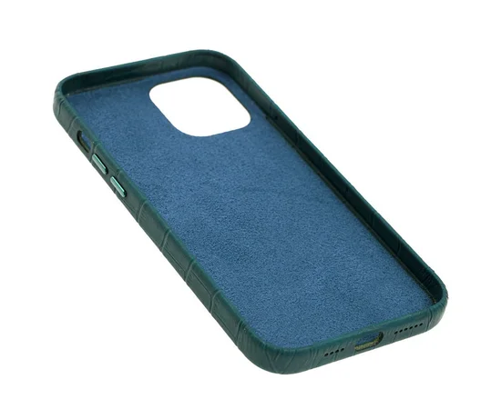 Шкіряний чохол Croco Leather для Apple iPhone 12 Pro Max (6.7 ") Green