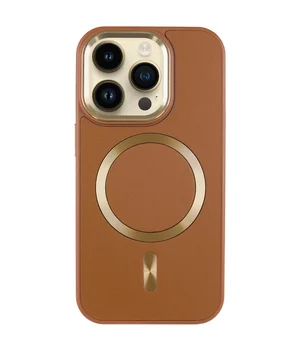 Кожаный чехол SnapCase with MagSafe для Apple iPhone 12 Pro Max (6.7") Brown