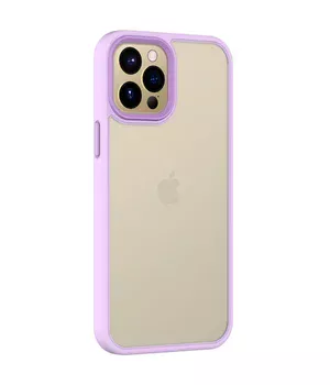 TPU+PC чохол Metal Buttons для Apple iPhone 12 Pro Max (6.7") Бузковий