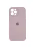 Чехол Silicone Case Full Camera Protective (AA) для Apple iPhone 12 Pro Max (6.7") Серый / Lavender