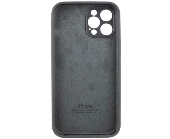 Чехол Silicone Case Full Camera Protective (AA) для Apple iPhone 12 Pro Max (6.7") Серый / Dark Gray