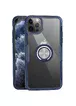 TPU + PC чохол Deen CrystalRing for Magnet (opp) для Apple iPhone 12 Pro Max (6.7 ") Безбарвний / Темно-синій