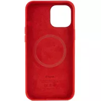 Чохол Silicone case (AAA) full with Magsafe and Animation для Apple iPhone 12 Pro Max (6.7 ") Червоний / Red