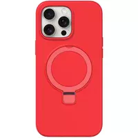 Чехол Silicone Case Full Protective NO LOGO with Ring для Apple iPhone 12 Pro Max (6.7") Red