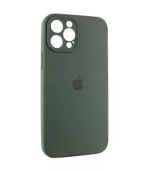 Чехол Silicone Case Full Camera Protective (AA) для Apple iPhone 12 Pro Max (6.7") Зеленый / Cyprus Green