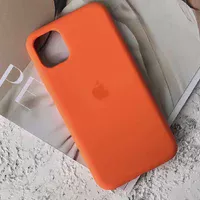 Чохол Silicone Case Full Protective (AA) для Apple iPhone 12 Pro Max (6.7 ") Помаранчевий / Kumquat