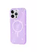 Чохол TPU Galaxy Sparkle (MagFit) для Apple iPhone 12 Pro Max (6.7") Purple+Glitter