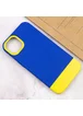 Чохол TPU+PC Bichromatic для Apple iPhone 12 Pro Max (6.7") Navy Blue / Yellow