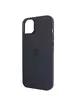Чохол Silicone case (AAA) full with Magsafe для Apple iPhone 12 Pro Max (6.7 ") Чорний / Black