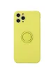 Чехол TPU Candy Ring Full Camera для Apple iPhone 12 Pro Max (6.7") Желтый / Yellow
